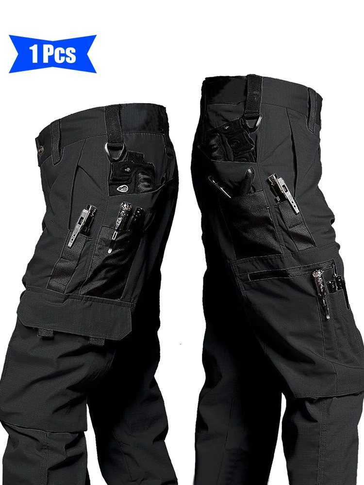 Mens Tactical Pants Durable Multi-Pocket Cargo Pants for Outdoor Construction Work Hiking and Trekking Casual Tactical Pants W250819