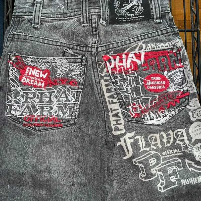 Streetwear New Fashion Oversized Print Baggy Jeans Women Y2K Harajuku Hip Hop Vintage Gothic High Waist Wide-leg Pants Trousers X250812