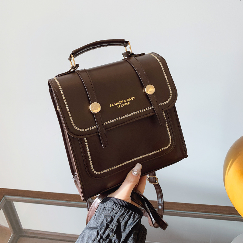 College Style Solid Color Trendy Women s Pendant New Casual Large Capacity Backpack Single Shoulder Handbag for ddmymarket