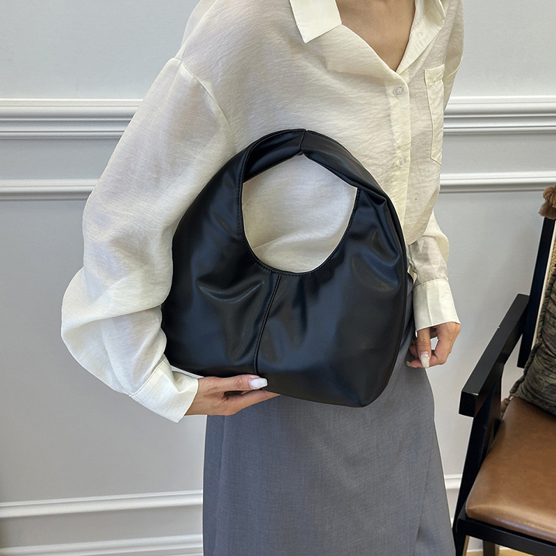 Designer Luxury Bags, Retro Underarm Bags, Single-shoulder Luxury Bags, Women's Pleated Bags, Retro Casual Women's Bucket Bags, Handbags