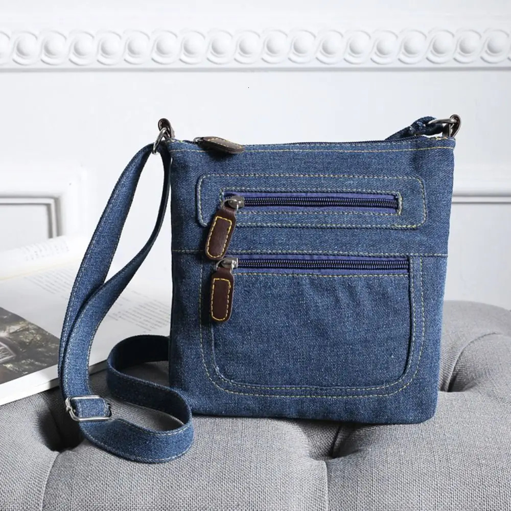 Fashion Women Shoulder Bags Vintage Denim Crossbody Bag Female Small Messenger Casual Handbags Purse 250811