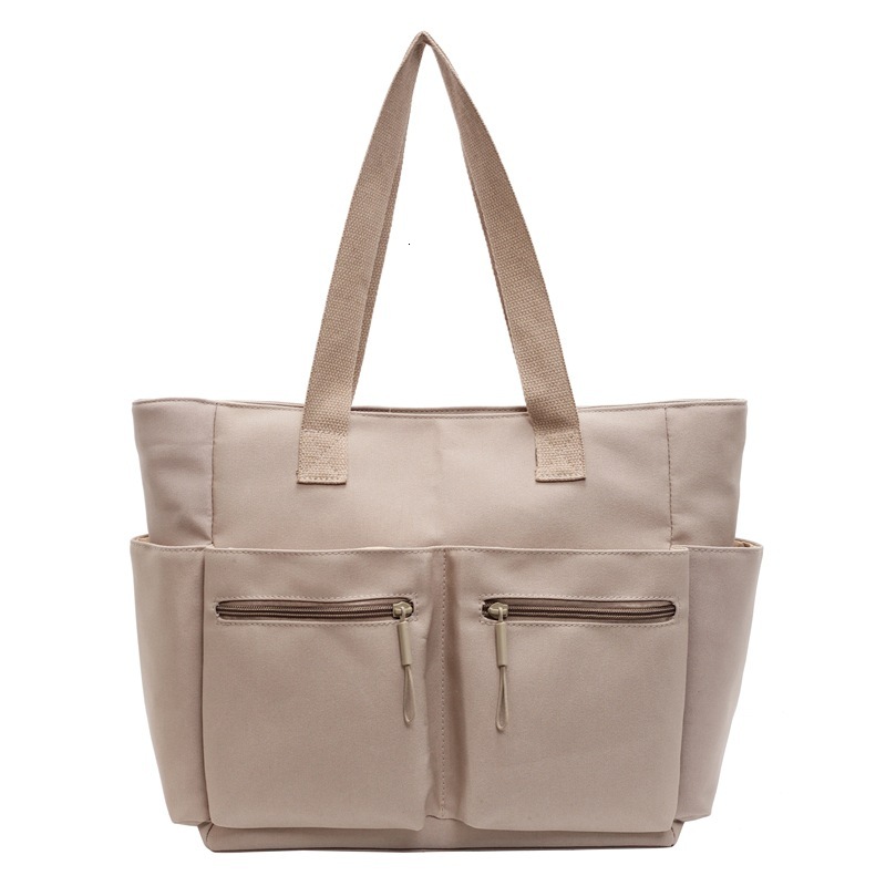 Versatile Canvas for Women New Commuter Large Capacity Simple Office Handbag Single Shoulder Tote Bag