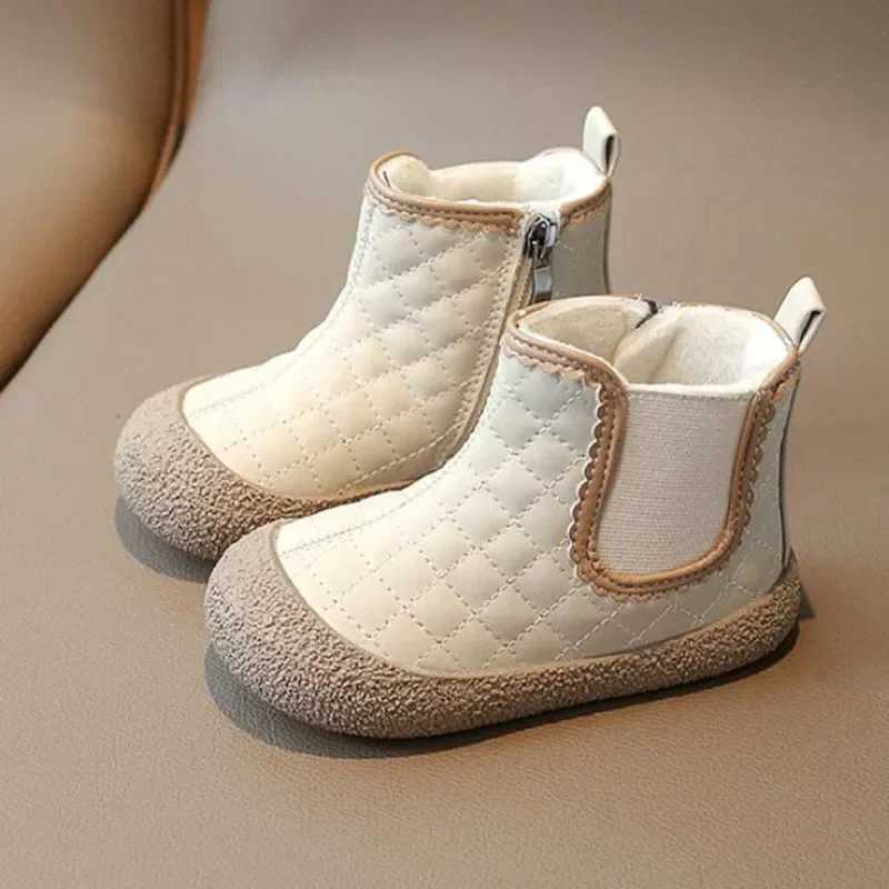 Winter Baby Girls Shoes Kids Boots Children Shoes Outdoor Non-slip Plush Warm Boys Ankle Boots XJ250812