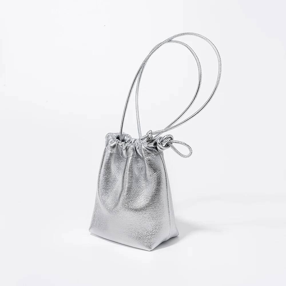2025 new Mini leather rope bucket bags lady handbag quality cellphone pouch daily shoulder crossbody bag small ddmymarket
