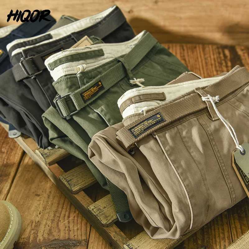 2024 Spring Autumn Cotton Men Cargo Pants Male Casual Loose Pants Man Big Pocket Trousers Fashion Khaki Harajuku Streetwear Male X250812