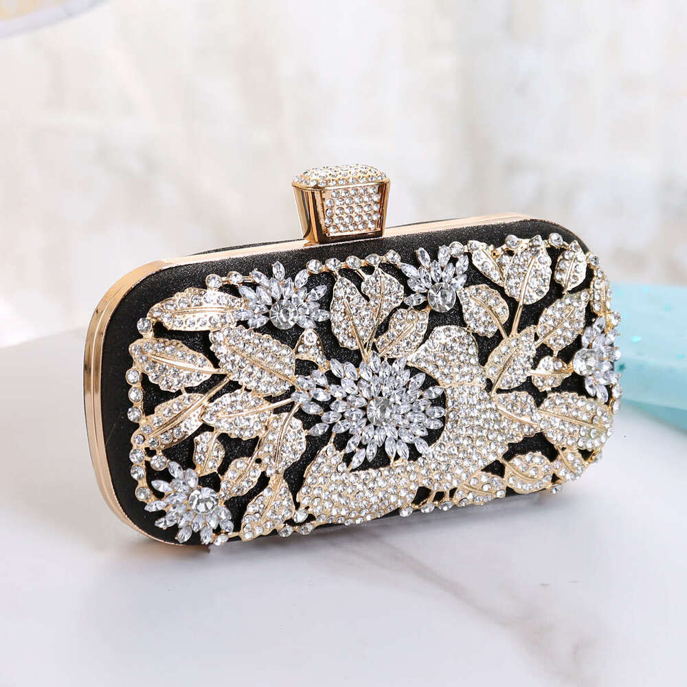 New Handbag Diamond-encrusted Banquet Clutch Dress Evening Women's Wedding Bag