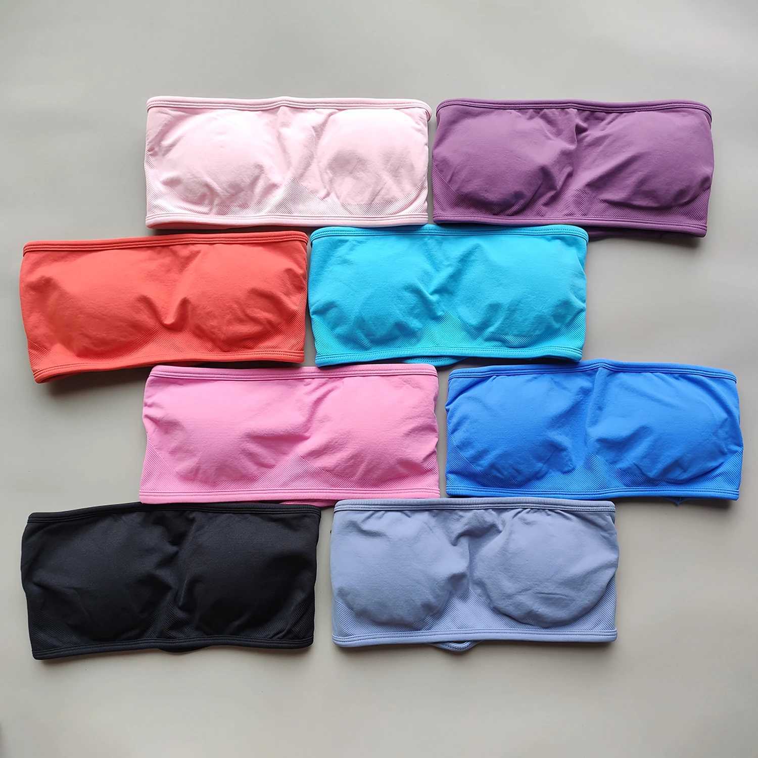 ARFTE Backless Bandeau Sports Bra Gym Women Top Crop Tube Seamless Bras Tops Workout Sportswear Push-up Fitness Gym Bra Z250812