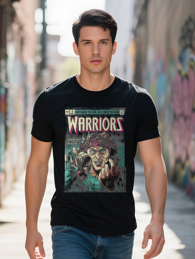 Warriors Tee Classic s Movie Mashup Design Luther Inspired Comics Punk NY Gang Rock Culture Tribute PLUS