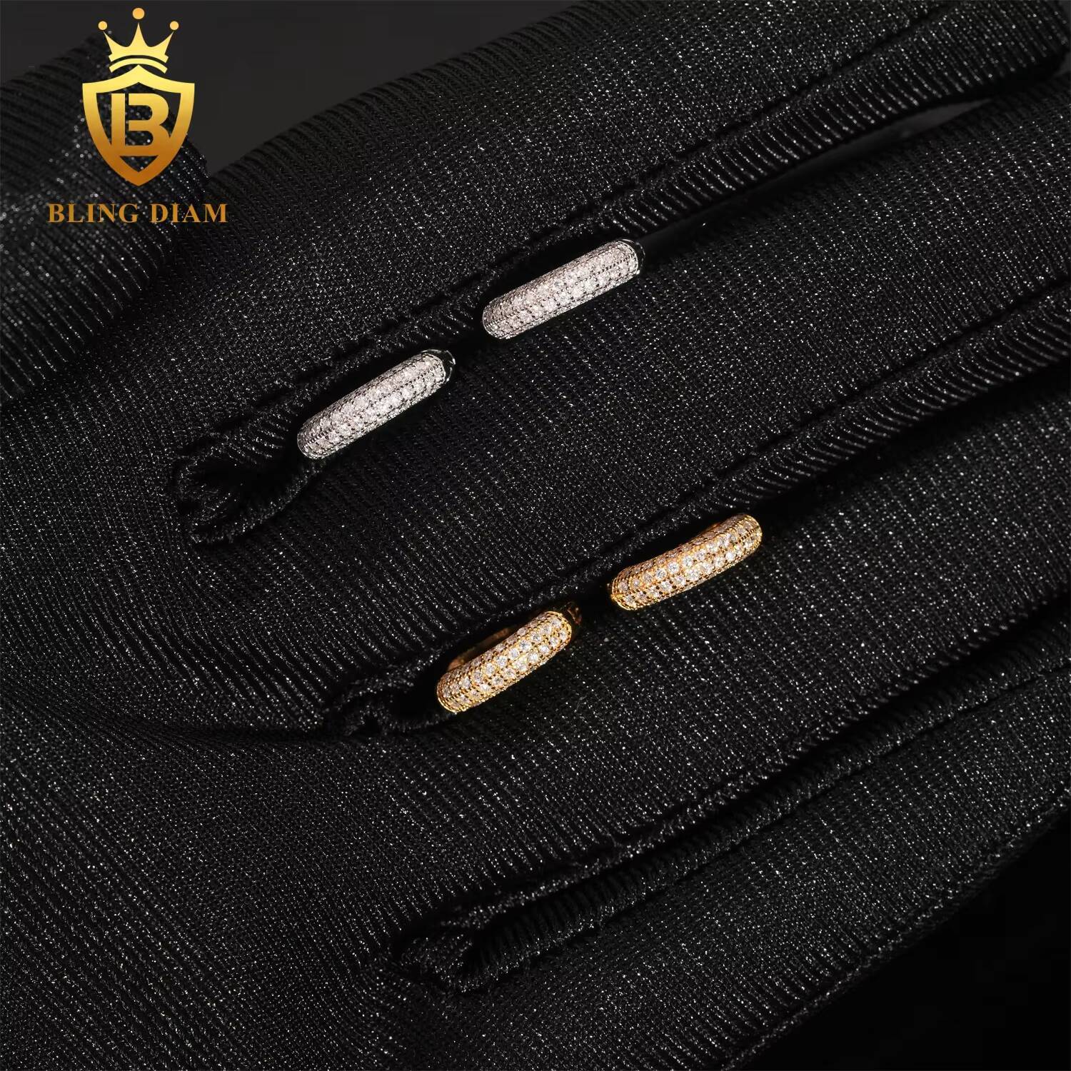 Pass Diamond Tester Stud Earrings Gold Plated 925 Sterling Silver Hoop Earrings Moissanite Men Women Earrings