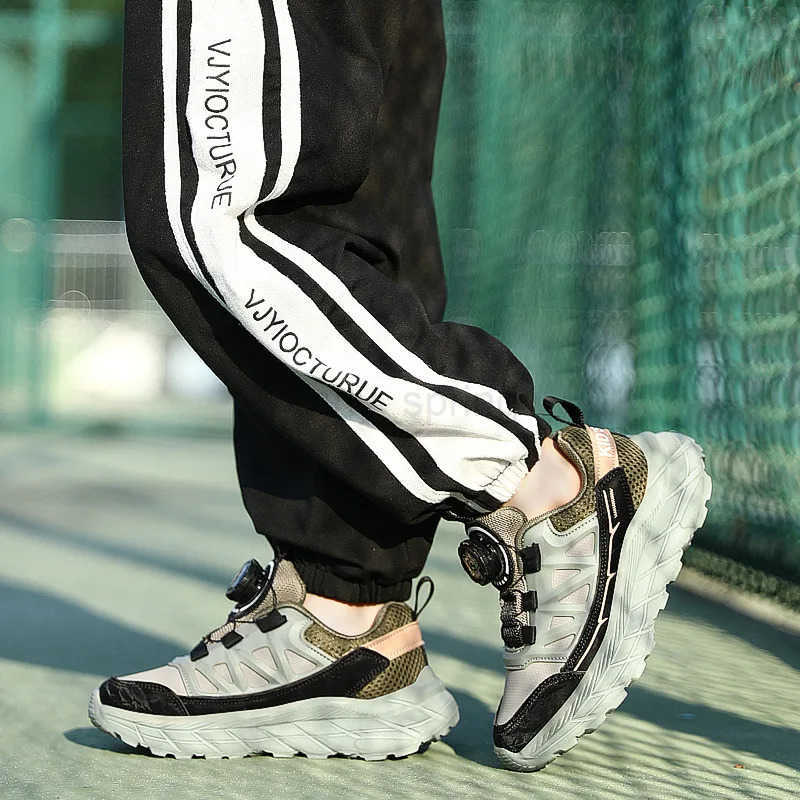 Fashion Knob Sports Shoes For Boys Comfortable Platform Children Casual Shoes Kids Designer Sneakers Breathable Child Sneakers T250812