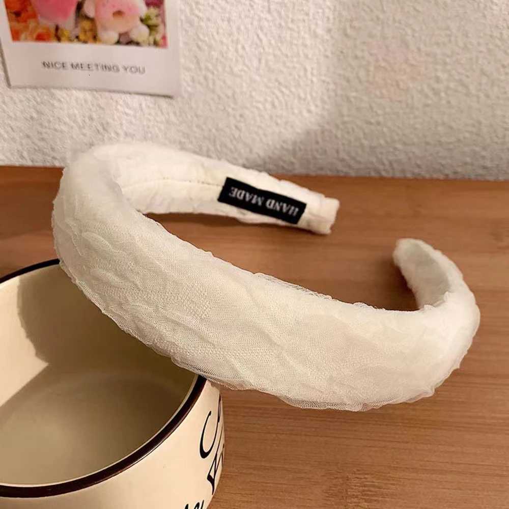 Fashion Solid Color Wide Side Hairbands for Women Korean Simple Charm Plaid Hairbands for Washing Face Daily Wear Hair Accessories X250812