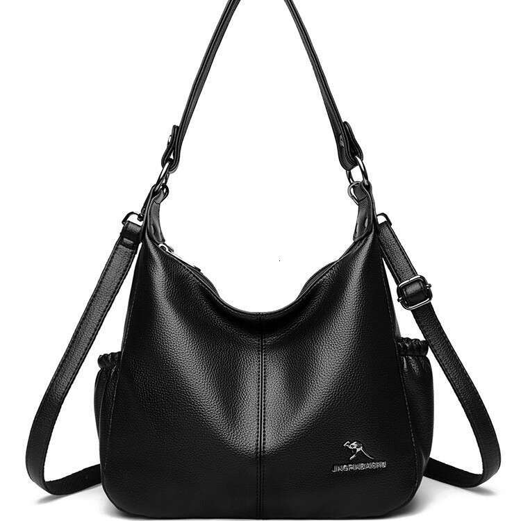 Kangaroo Women 2025 New Fashion Women's Crossbody Shoulder Large Capacity Mom Bag Soft Leather Handbag