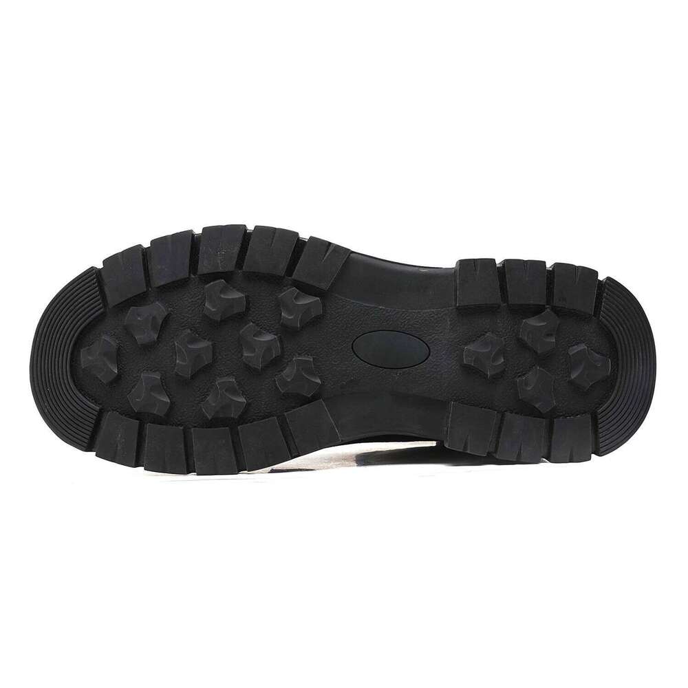 Men Puncture-Proof Waterproof Work Steel Toe Safety Industrial Indestructible Boots Side Zipper Shoes