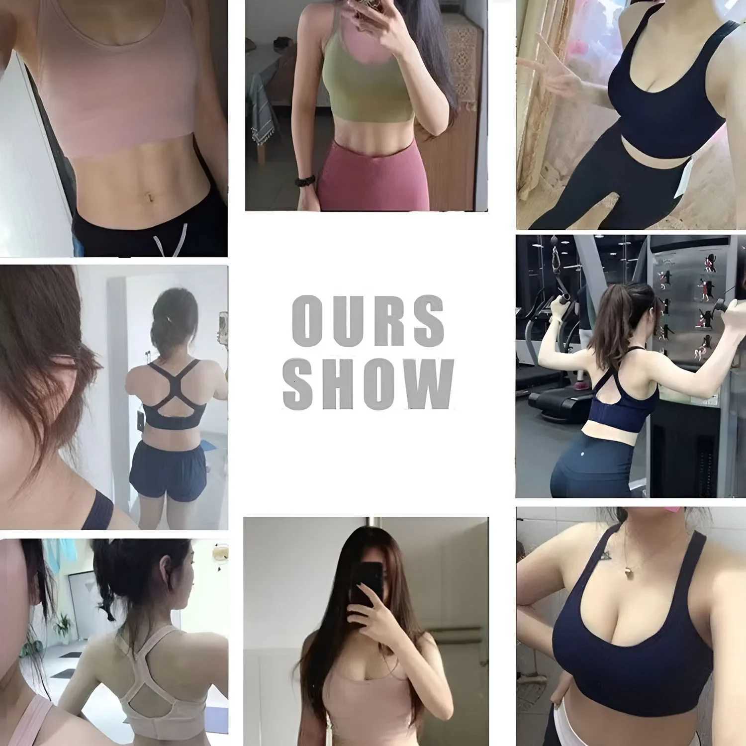 Large Size Non Steel Ring Shock-Absorbing Sports Bra for Women Cross Over Beauty and Adjustable Back Buckle Fitness Bra Z250812
