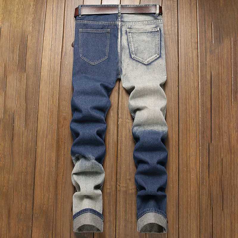 New Retro Jeans Mens Straight Leg Pants Ripped Jeans Fashionable Casual Pants Trousers Pants Street Wear Clothing X250812
