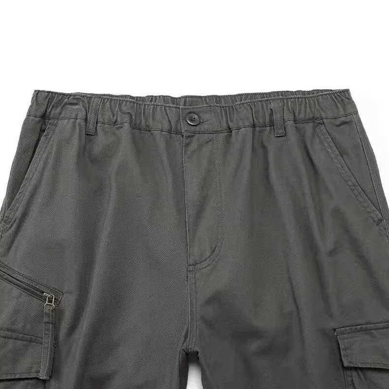 Men Baggy Cargo Pants Male Camouflage Multi Pocket Sweat Pants Loose Fit Plus Size Cotton Casual Pants Fashion Solid Color Pants X250812