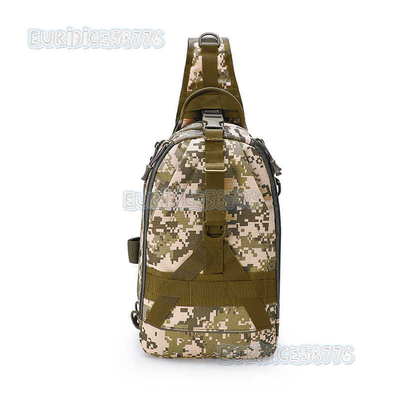 Apron New Camouflage Chest Bag Outdoor Single Shoulder Diagonal Straddle Bag Multipurpose Fishing Gear Bag Sports Tactics Handbag H250811