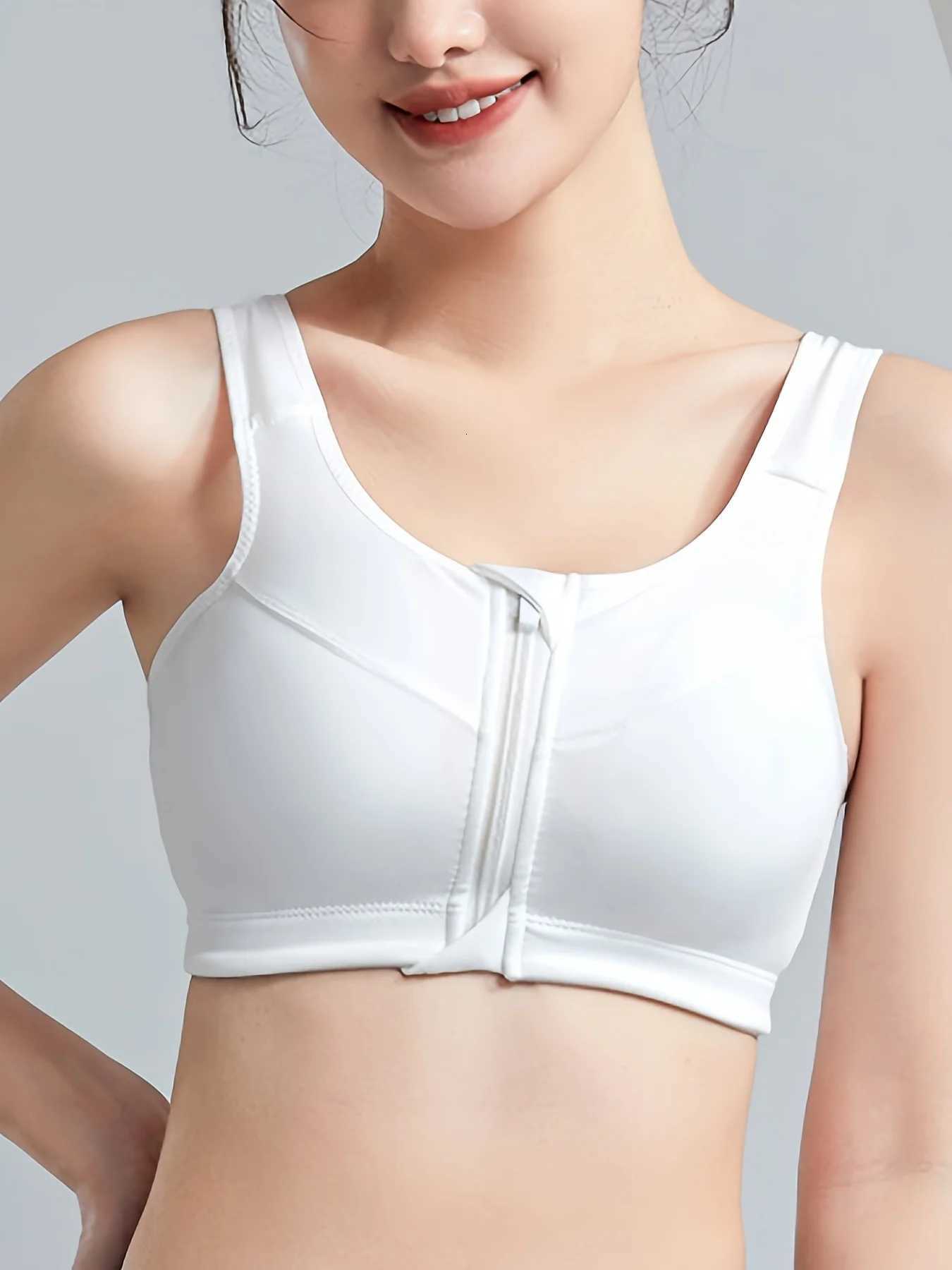 Front Zipper Sports Bra Without Steel Ring Gathering Fitness Running Womens Shock-Absorbing Underwear Beauty Vest Z250812