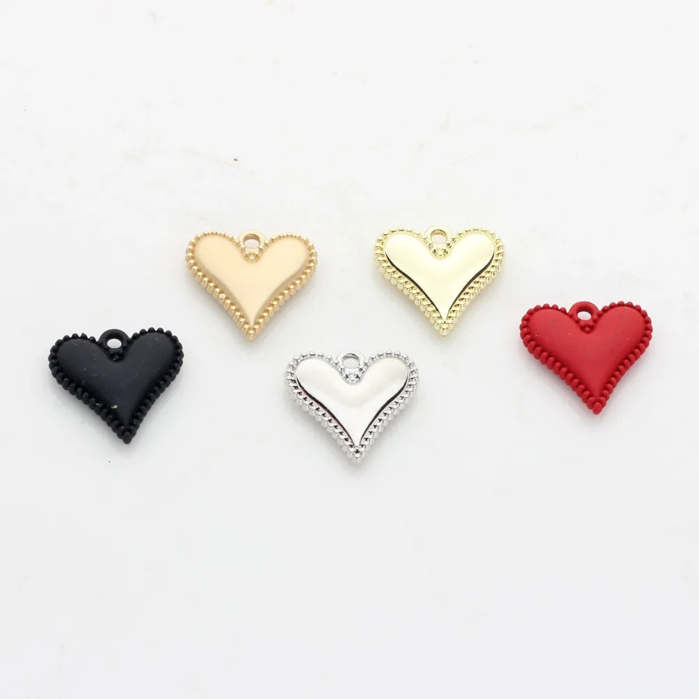 Classic Zinc Alloy Heart Charms for DIY Handmade Jewelry Wholesale 250807
