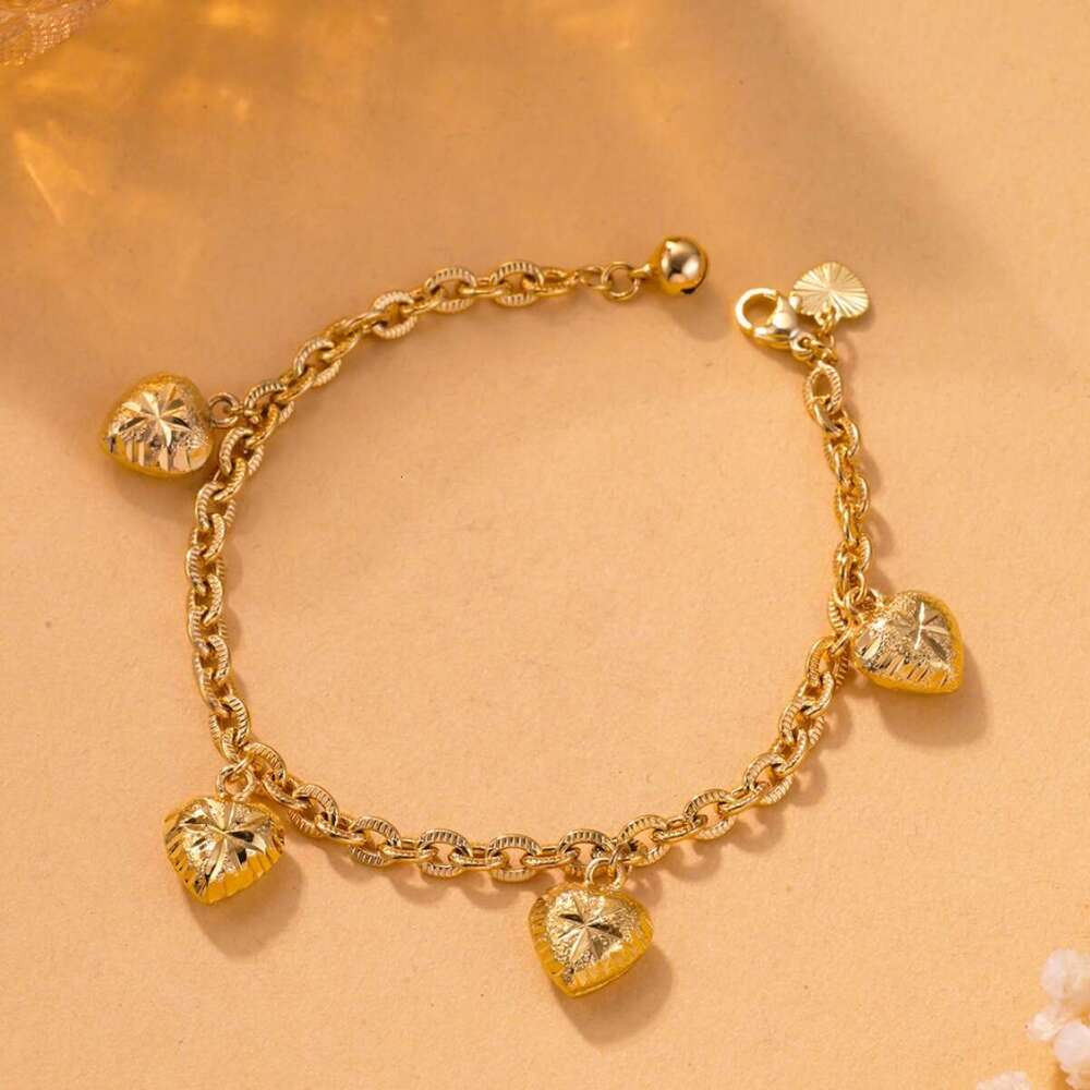 Fashion Gold-Plated Multi-Heart Bracelet Jewelry Fashionable Temperament Accessories