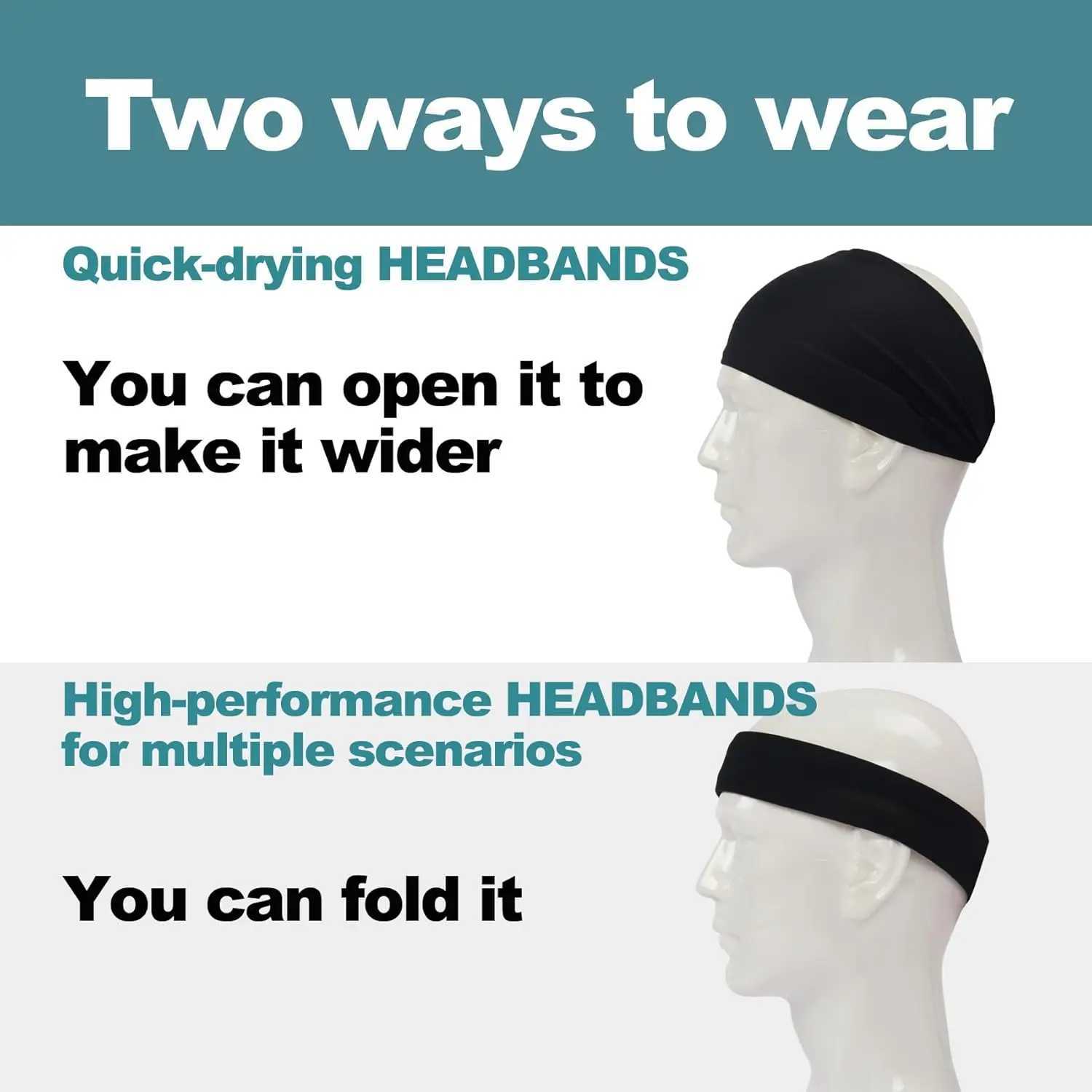 Sports bands for Men Moisture Wicking Workout band Sweatband bands Hairband for Women and Men X250812