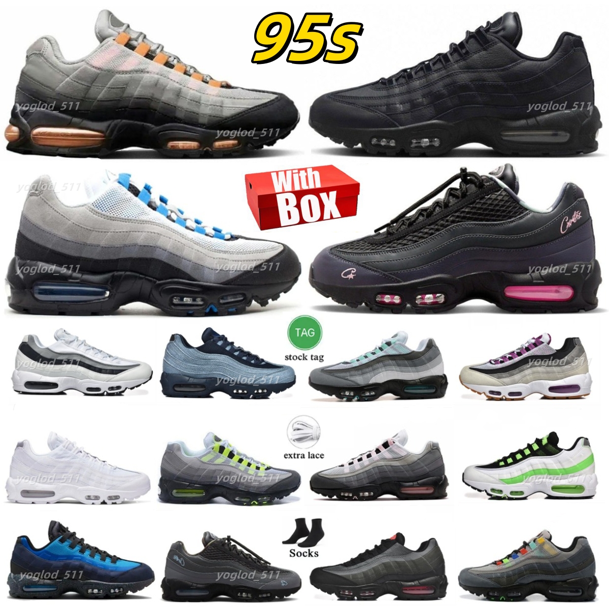 95s 95 Men shoes Running Shoes Big Bubble Blue Spark Cactus Flower neon pink foam Bright Mandarin Levis Obsidian Storm C X Honey Black Trainers Sports Sneaker 36-46