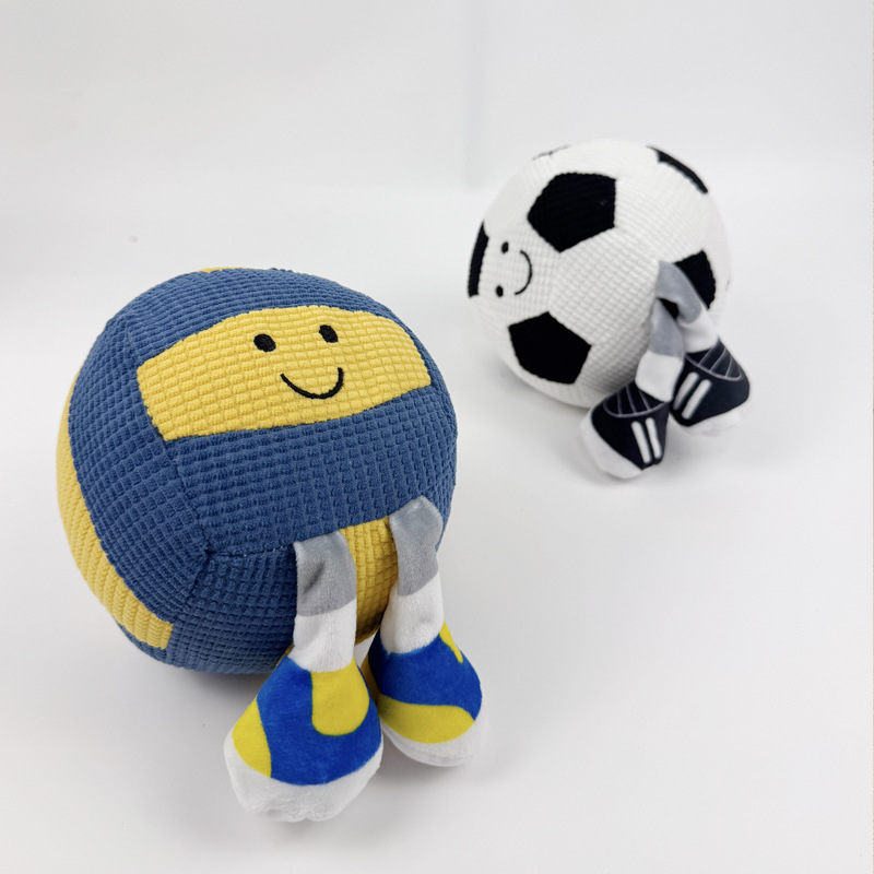 New Dog Toy Plush Voice Soccer Basketball Shaped Self Hi Soothing Tool Pet Voice Toy