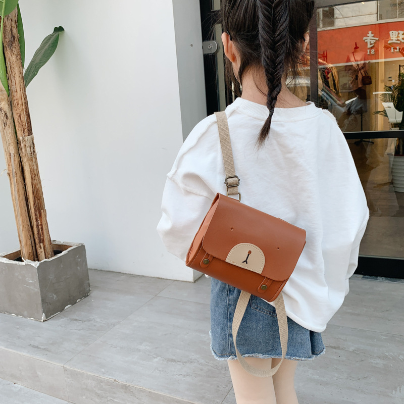 New Fashionable Design Elegant Solid Color Cute Bear PU Texture Shoulder Crossbody Small Square Bag ddmymarket