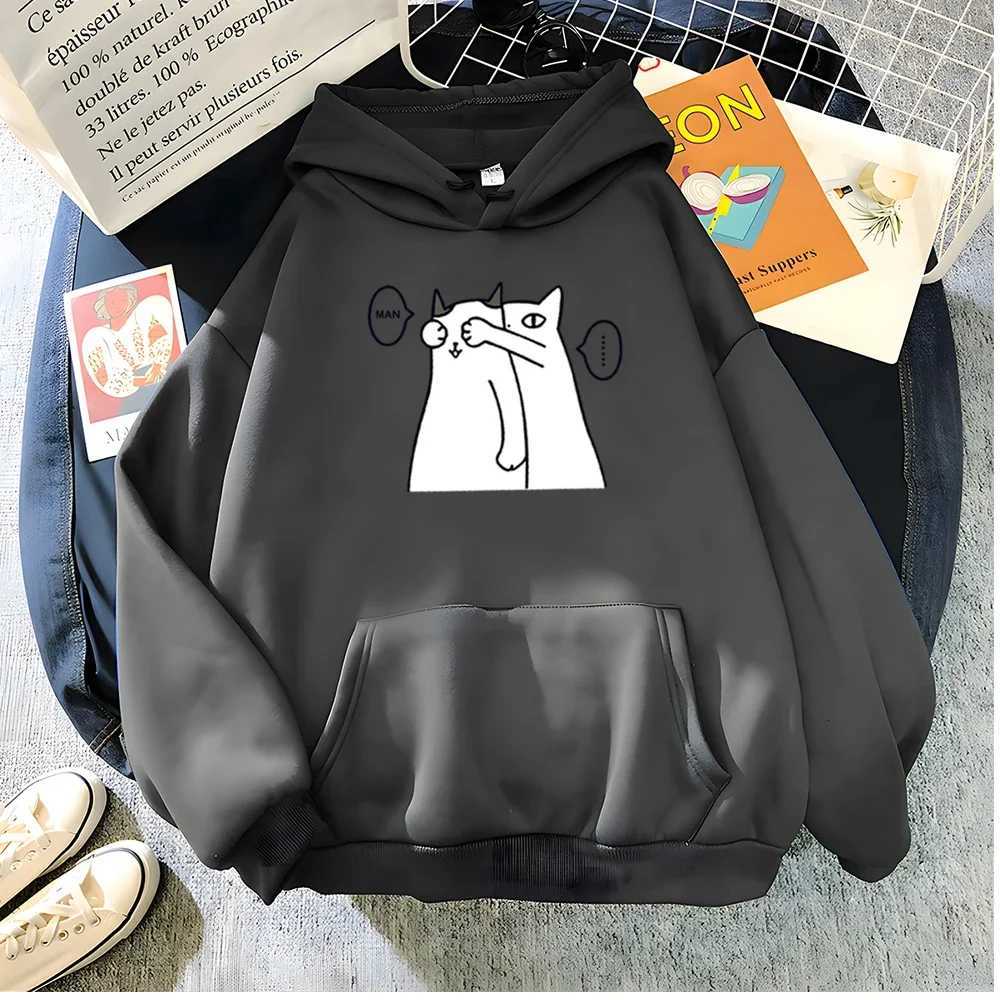 Hirsionsan Kawaii Cartoon printed hoodie mens and womens soft casual oversized sportswear womens sweatshirt womens clothing Y250811