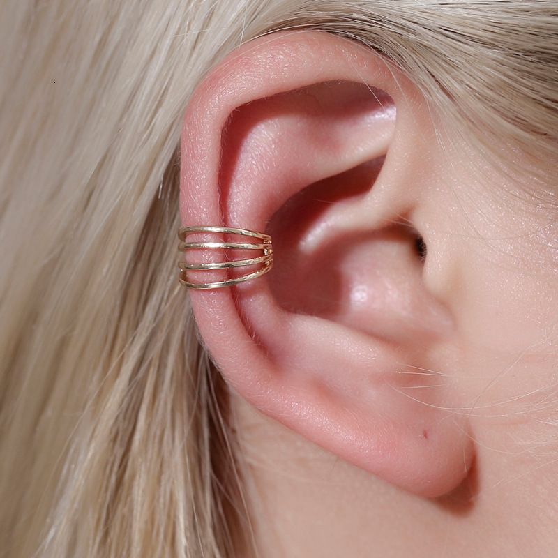 Ins Style Simple Multi-Layer Clip Without Piercing Personality Temperament Creative Design Ear Cuff