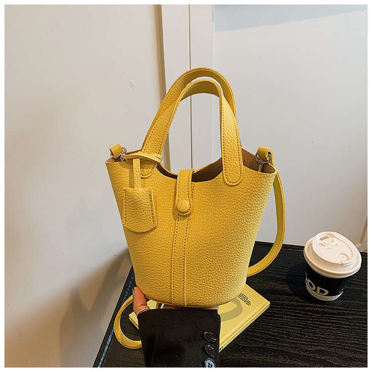 Hot Selling Fresh Sweet Fashion Handheld Bucket For Women New Simple Casual Shoulder Trendy Basket Bag Designer Bags