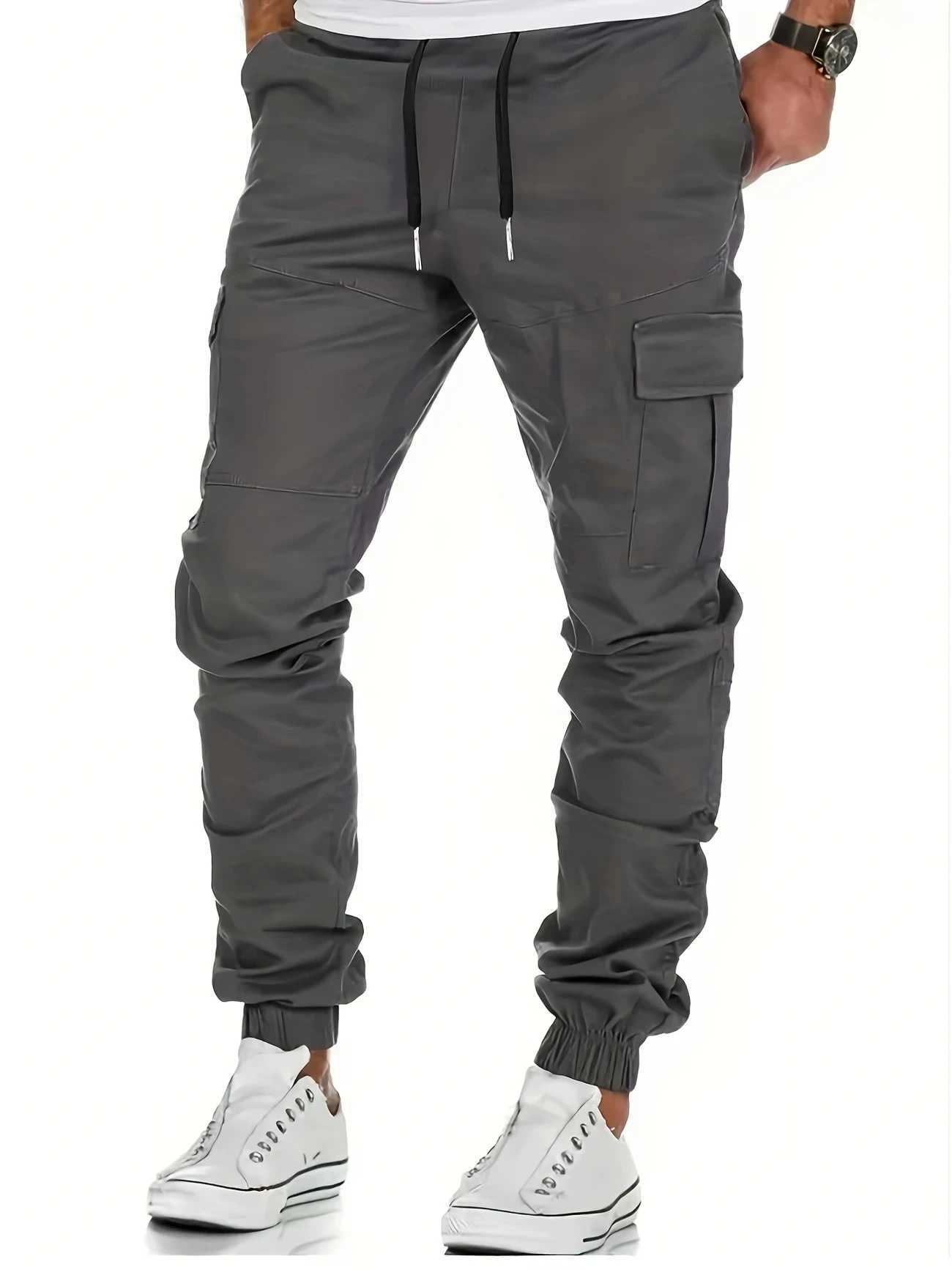 Men Outdoor Loose Straight Long Pants Trousers Summer Casual Multi-Pocket Workwear Mens Cargo Pants Sweatpants X250812