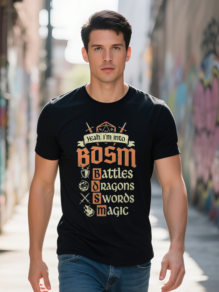 Men S Casual Crew Neck T Shirt Knit Fabric gm Slight Stretch Regular Fit Summer Tee with Yeah I'm Into