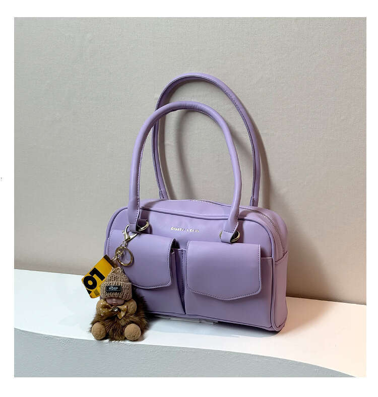 Korean Style Single Shoulder Underarm 2025 New Summer Simple Fashion Handheld Cute Commuter Casual Tote Bag