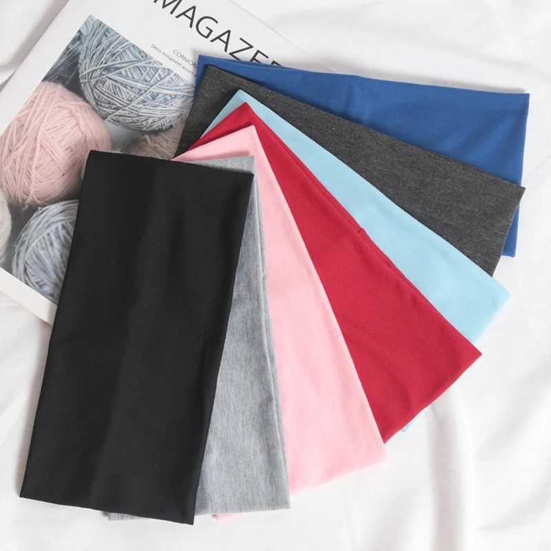 1PC Wide Band Sports Cycling Wash Face Hairbands Soft Yoga Knitted Band for Women Girl Fashion Hair Accessories X250812