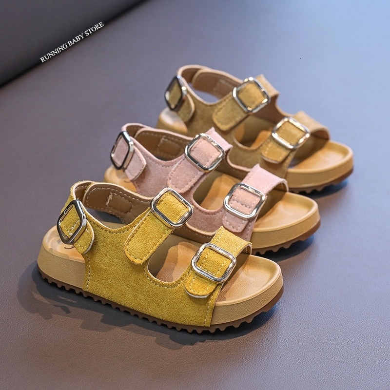 Summer Childrens Shoes Fashion Suede Leisure Sandals Metal Buckle Stunning Outdoor Unisex Non Slip Beach I05242 w250725