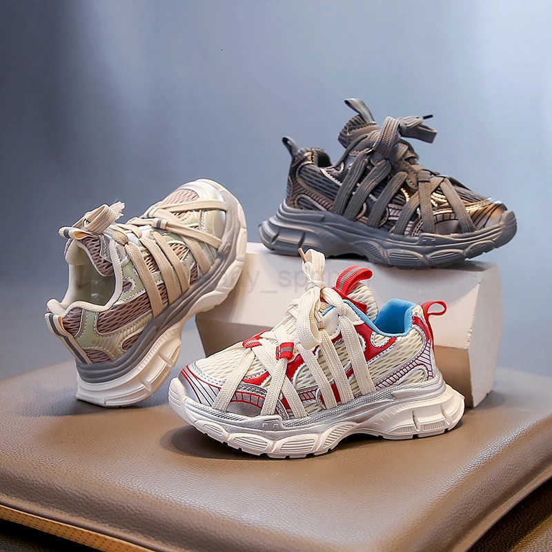 Childrens Basketball Shoes Mesh Breathable Kids Sneakers for Girls Spring Autumn Boys Fashion Chunky Sneakers School Versatile T250812
