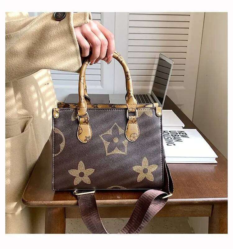 Hot Selling New PU leather portable zipper women's bag large capacity design handbag women's chain strap crossbody bag