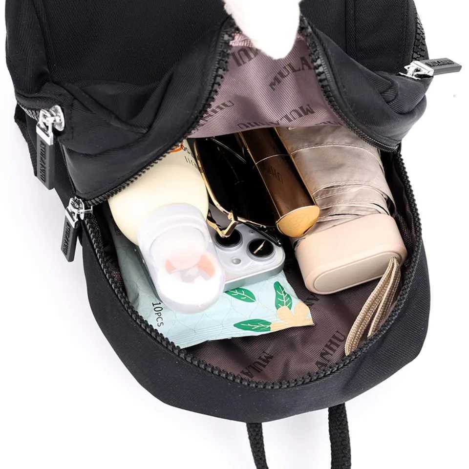 Waterproof Travel Small School Backpack Nylon Backpack Women Shoulder Bags for Women Teenage Girls Casual Backpack W250812
