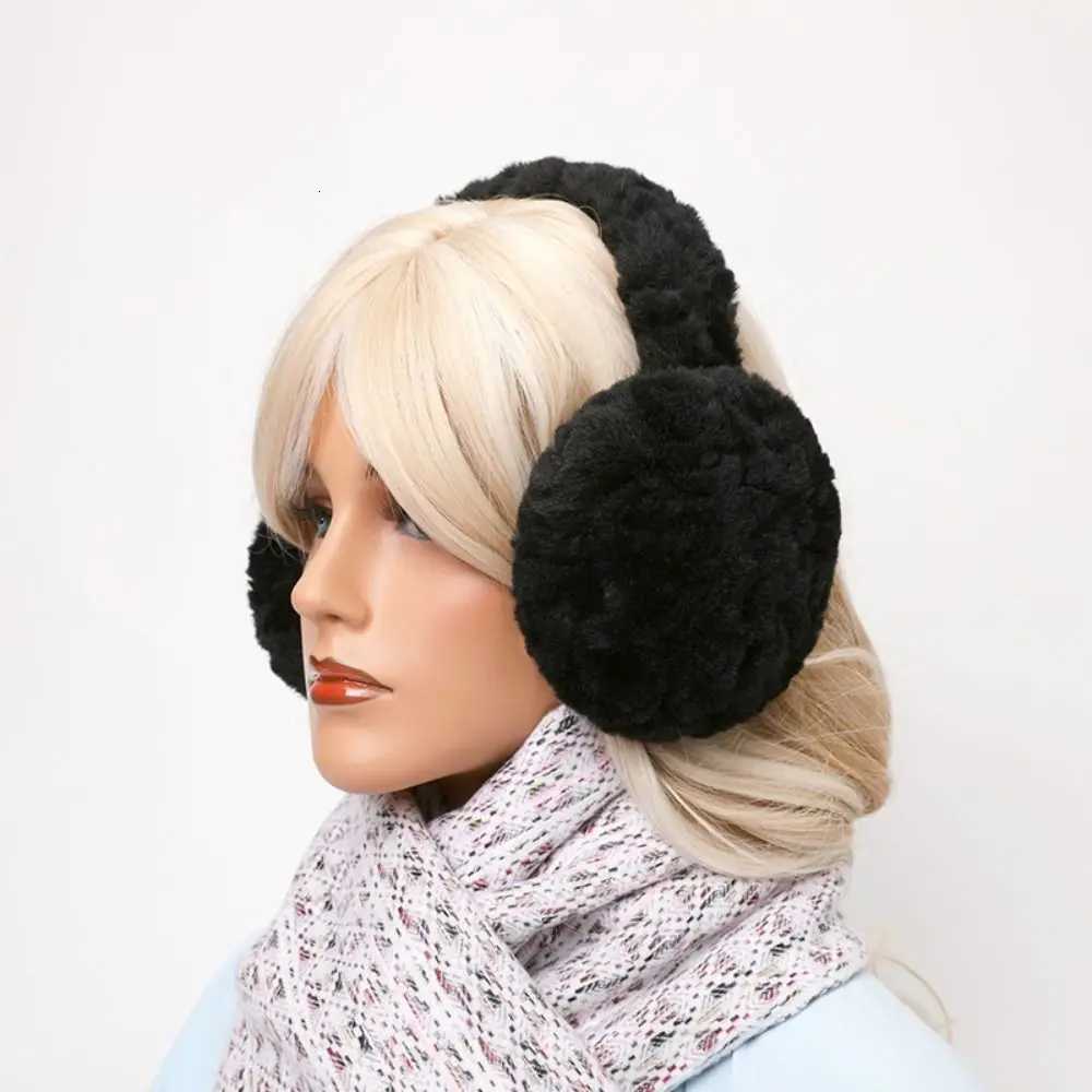 Fashion Warm Plush Ear Warmer Solid Color Foldable Earflaps Ear Protection Thickened Winter Earmuffs for Outdoor XJ250812