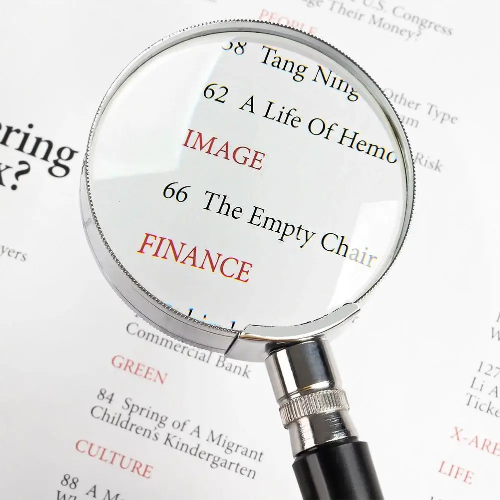 10X Professional Magnifying GlassJewelry Reading Glass Loupe For Jewelry Coins Stamps Senior Kids Read 250804