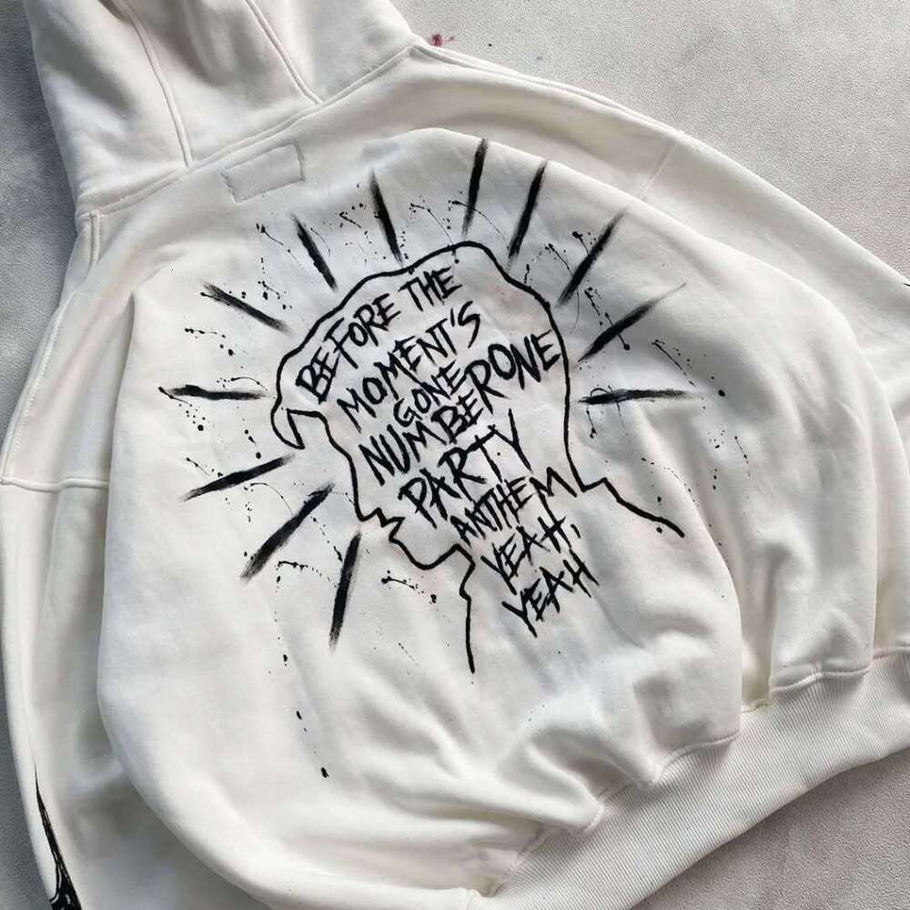 Coat Zipper Autumn Winter Unisex Baseball Jacket Printed Dark Punk Loose Sweatshirt