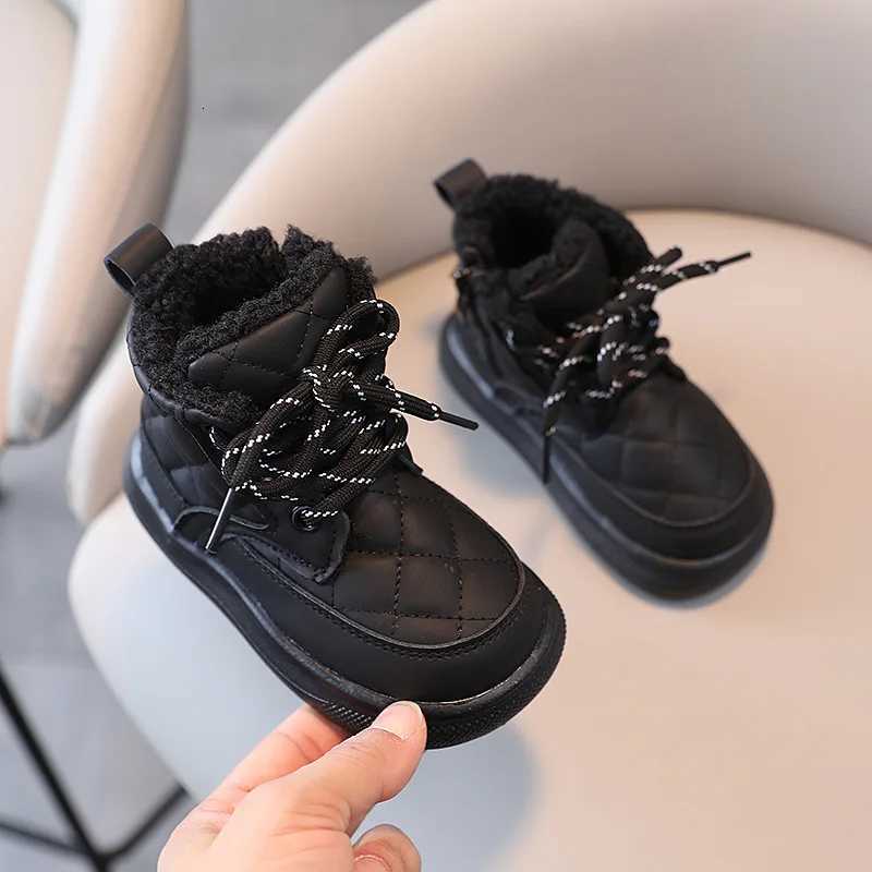 2024 Autumn Winter Kids Boots Baby Girl Shoes Non-slip Children Infant Boys Snow Boots Cotton Shoes XJ250812
