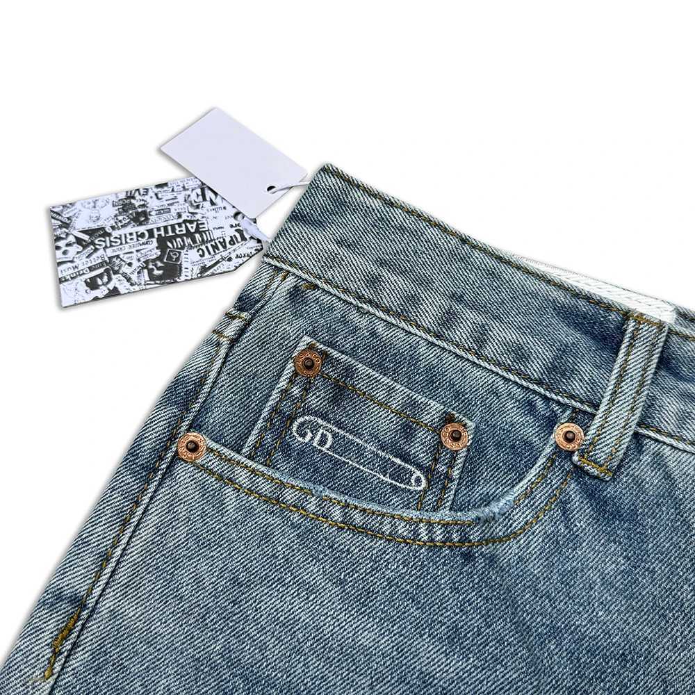 2024 Retro Vintage Micro-flared Jeans High Quality Patchwork Flame Flared Pants Men Washed Old Baggy Jeans Trendy Denim Trousers X250812