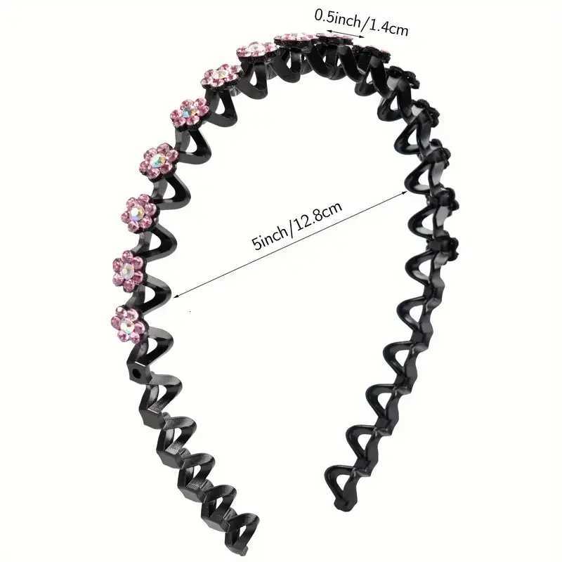 Plum Rhinestone Band for Wen Elegant Fashion Girl Face Washing Hairband X250812
