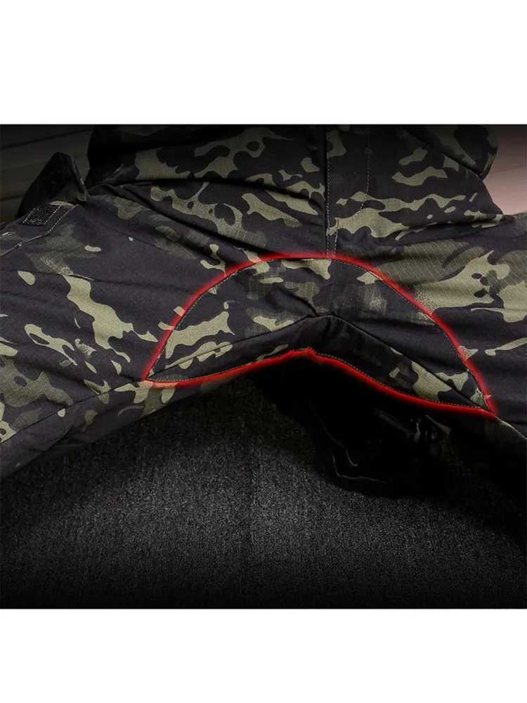 Men Tactical Joggers Outdoor Ripstop Hunting Cargo Pants Working Clothing Hiking Lightweight Camouflage Trousers Mens Streetwear X250812