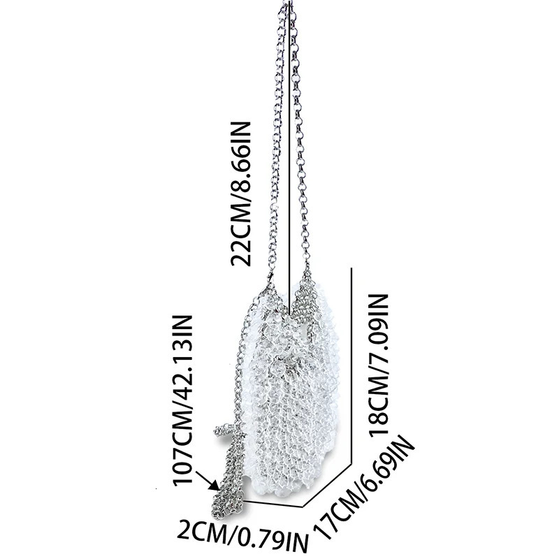 Evening Bag Summer Acrylic Droplet Beaded Bag Fashion Pearl Handheld Crossbody Womens Bag Plus Large 250809