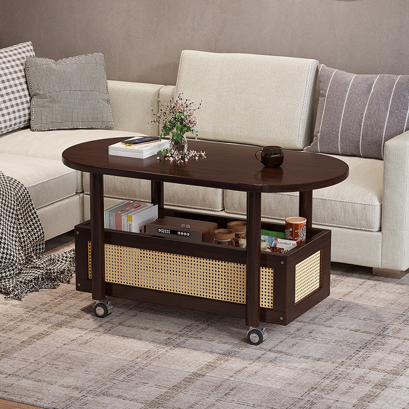 M8122 Movable coffee table light luxury high-end living room home small apartment small tea table