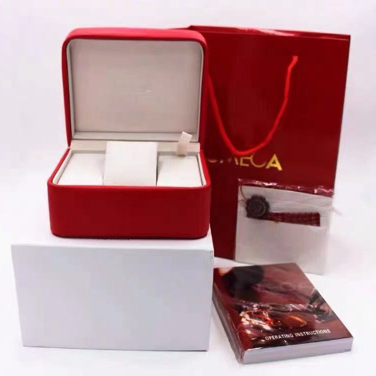 Designer Watch Boxes Red Watch Box High Quality Packaging Storage Display Cases Original With Certificate