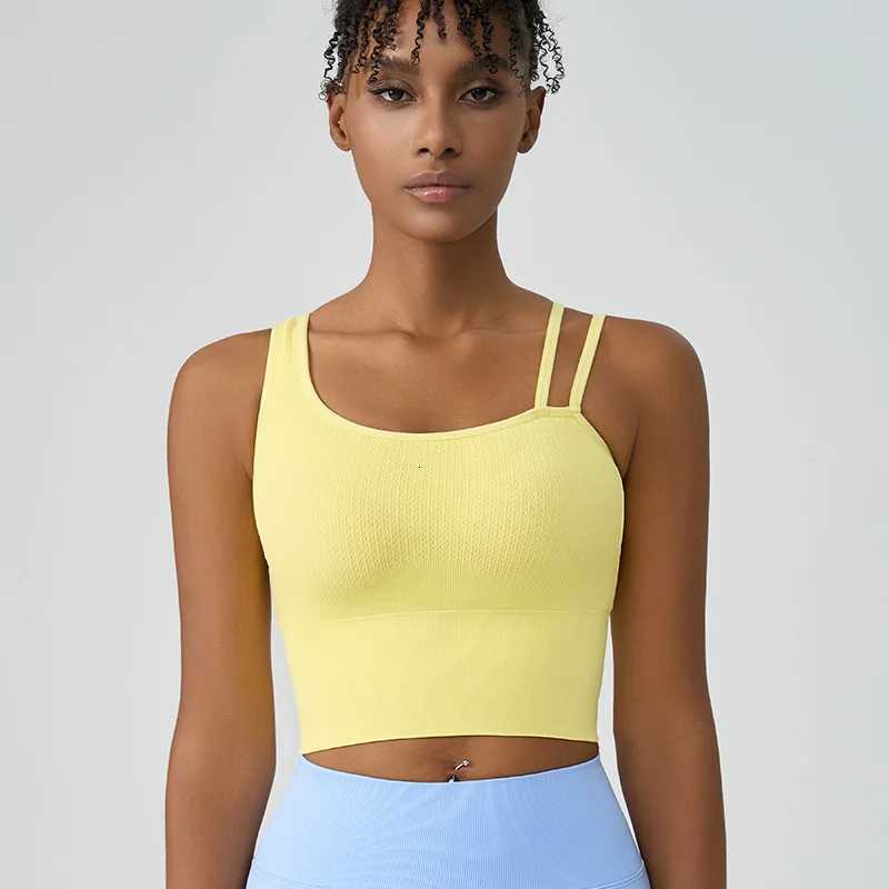 Womens Summer Shockproof Bra Beautiful Back and Sports Anti Sagging Running External Wear Training Fitness Tank Top Bra Z250812